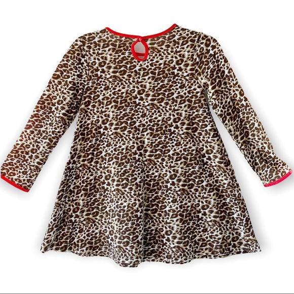 J Khaki Girls Toddler Animal Print Long Sleeve Dress 3T - Picture 2 of 16